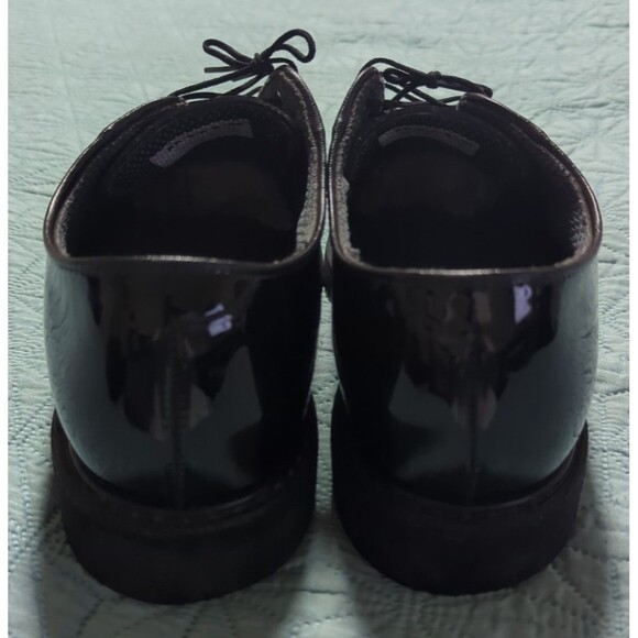 Bates Lites Men\'s Black Gloss Oxford Lace Up Sentry High Sz 10D Military Dress main image 5